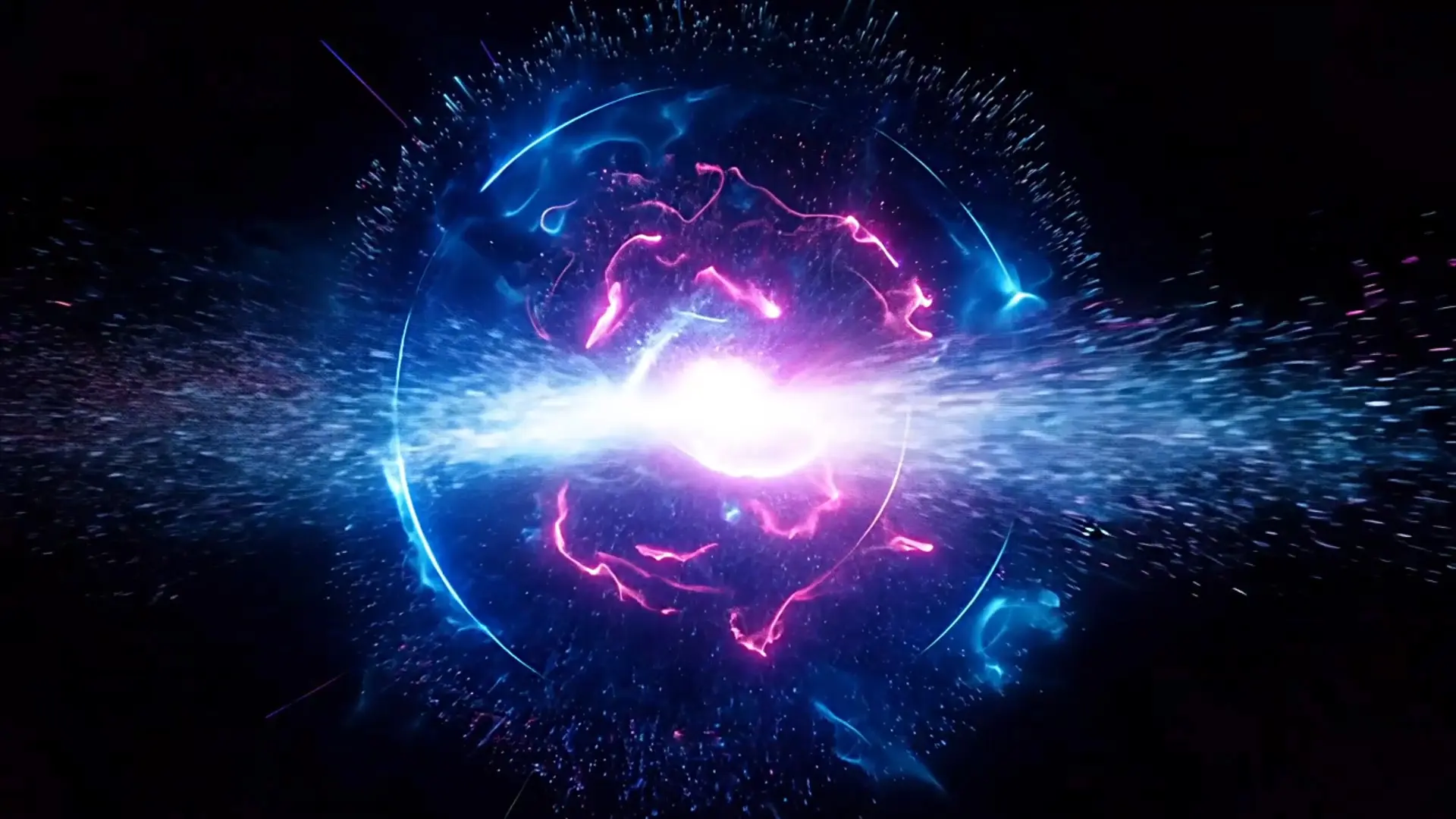 Energy Ring Explosion Overlay for Logo Animation